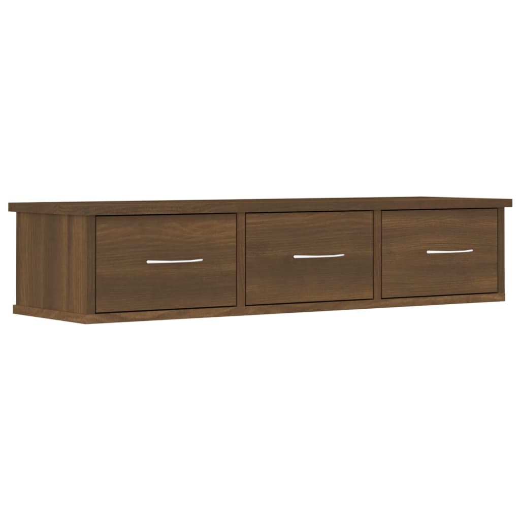 TV-seinäkaappi ruskea tammi 88x26x18,5 cm tekninen puu - Sisustajankoti.fi