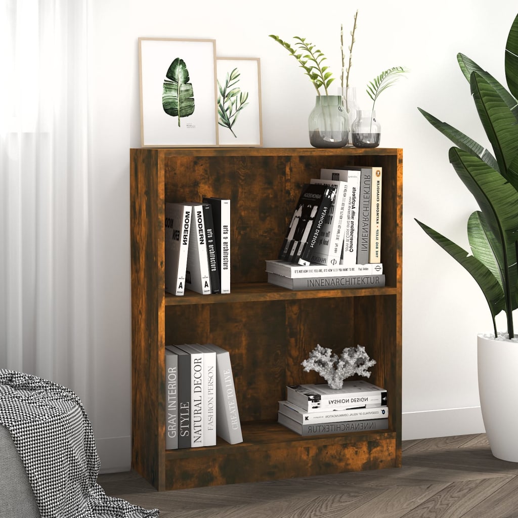 Kirjahylly savutammi 60x24x74,5 cm tekninen puu - Sisustajankoti.fi