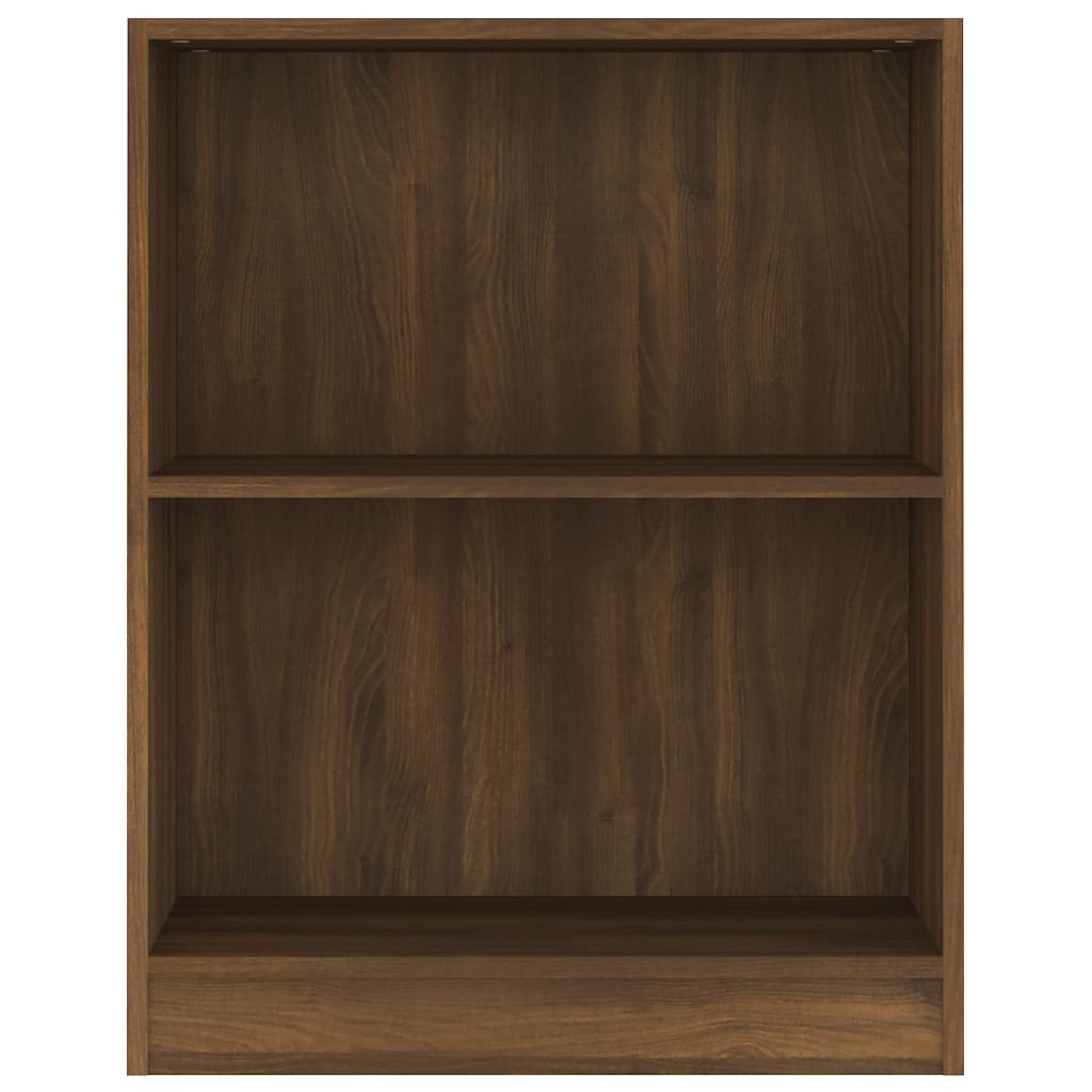 Kirjahylly ruskea tammi 60x24x74,5 cm tekninen puu - Sisustajankoti.fi