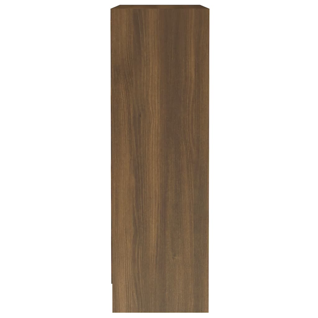 Kirjahylly ruskea tammi 60x24x74,5 cm tekninen puu - Sisustajankoti.fi