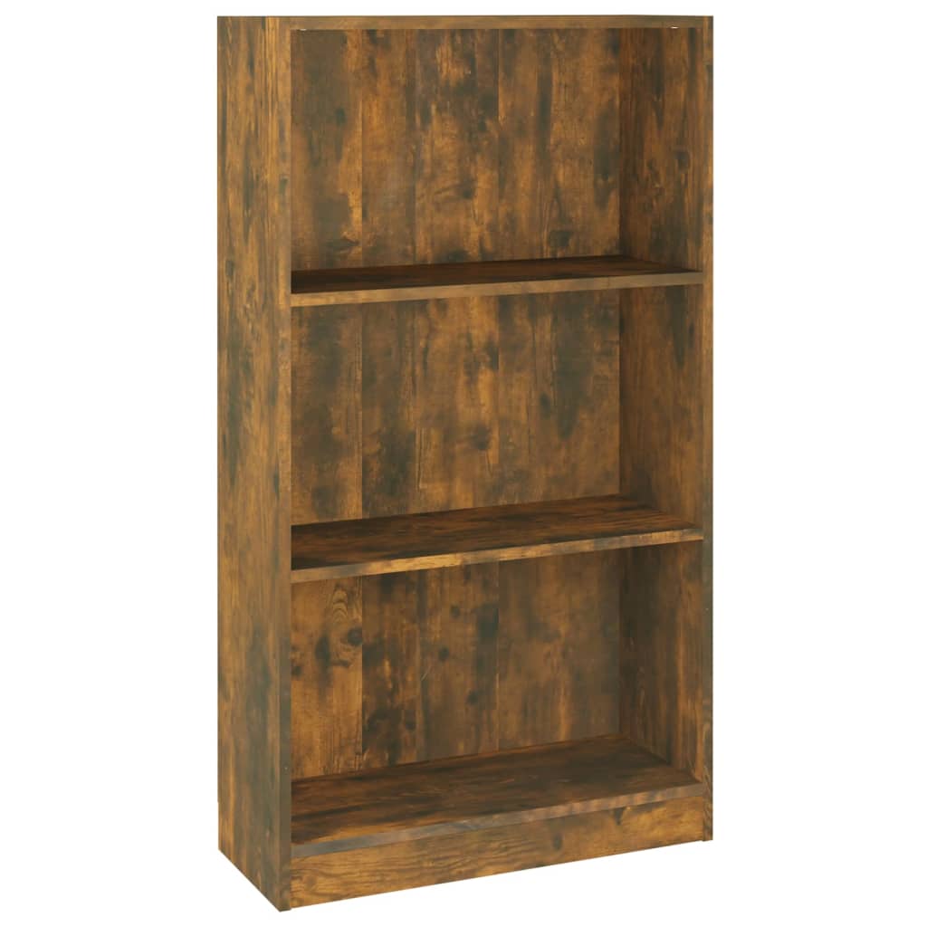 Kirjahylly savutammi 60x24x109 cm tekninen puu - Sisustajankoti.fi