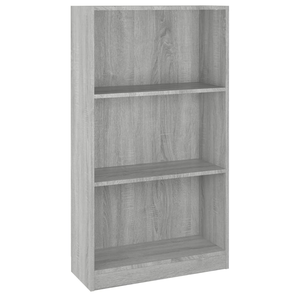 Kirjahylly harmaa Sonoma 60x24x109 cm tekninen puu - Sisustajankoti.fi