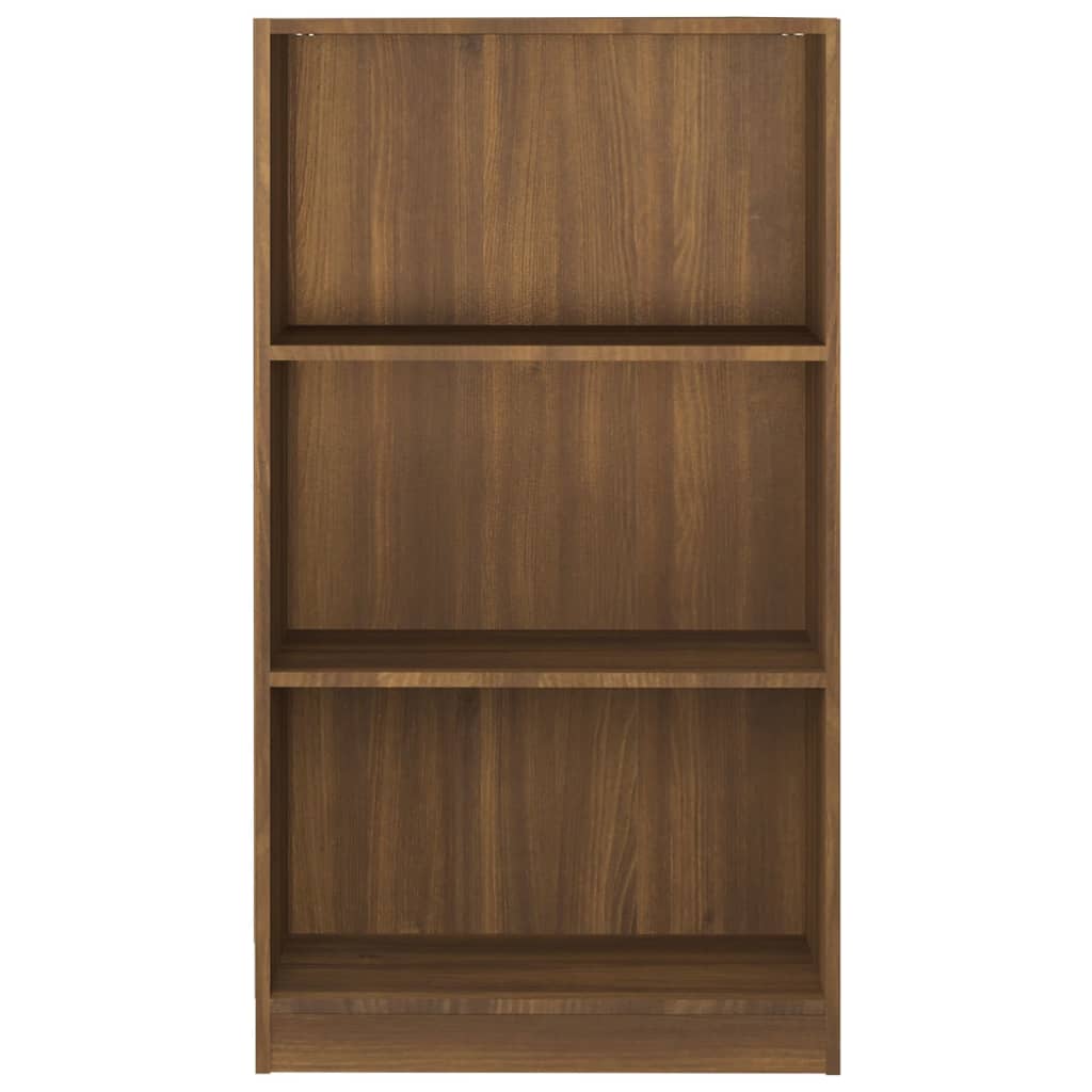 Kirjahylly ruskea tammi 60x24x109 cm tekninen puu - Sisustajankoti.fi