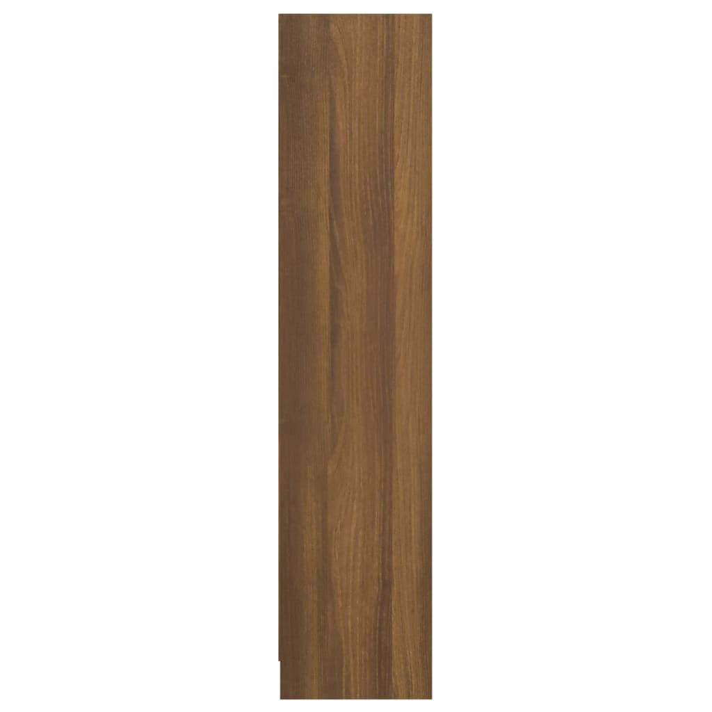 Kirjahylly ruskea tammi 60x24x109 cm tekninen puu - Sisustajankoti.fi