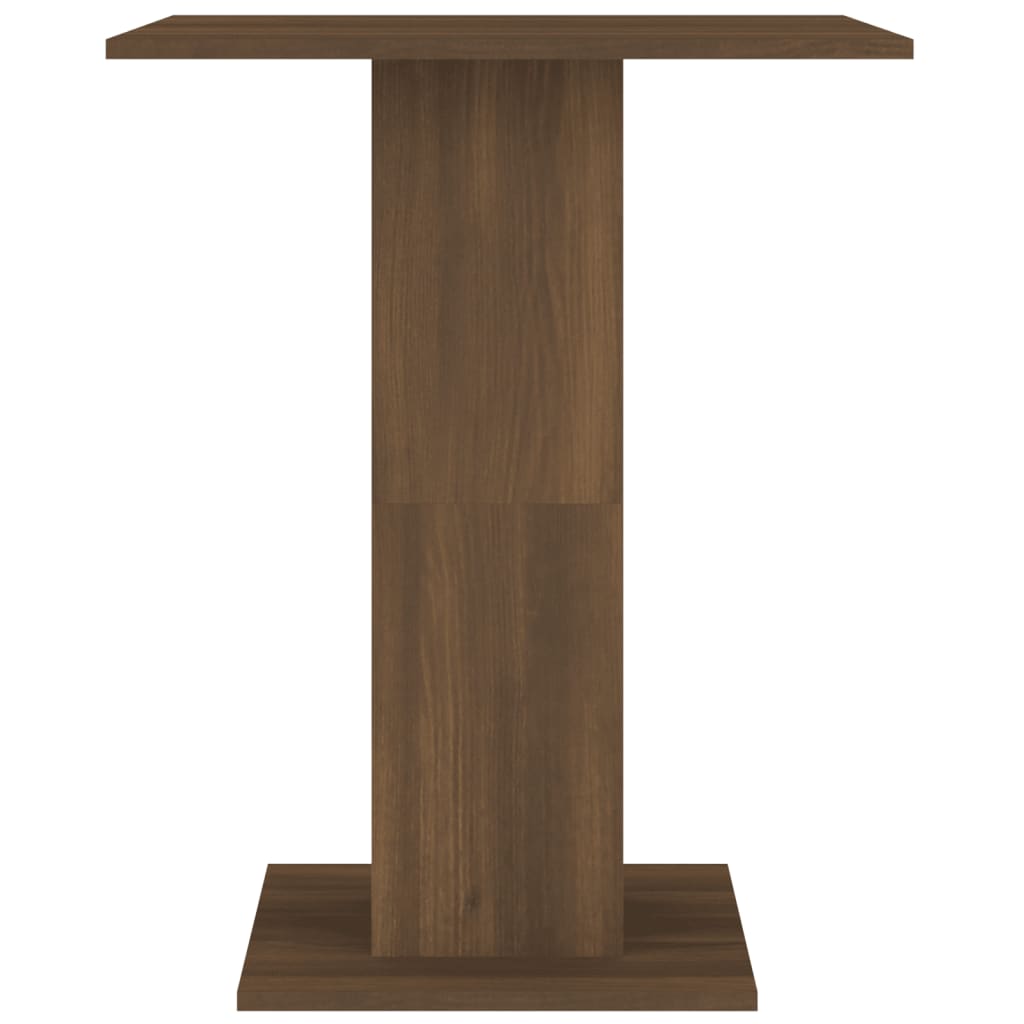 Bistropöytä ruskea tammi 60x60x75 cm tekninen puu - Sisustajankoti.fi