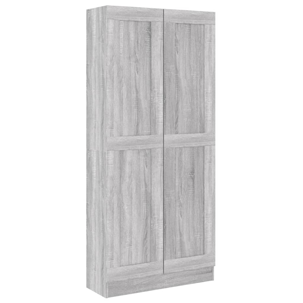 Kirjakaappi harmaa Sonoma 82,5x30,5x185,5 cm tekninen puu - Sisustajankoti.fi