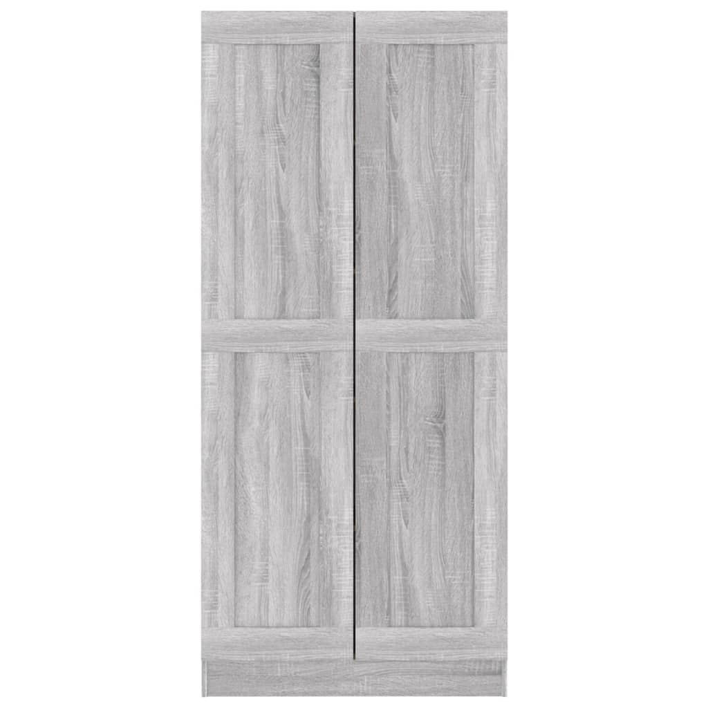 Kirjakaappi harmaa Sonoma 82,5x30,5x185,5 cm tekninen puu - Sisustajankoti.fi