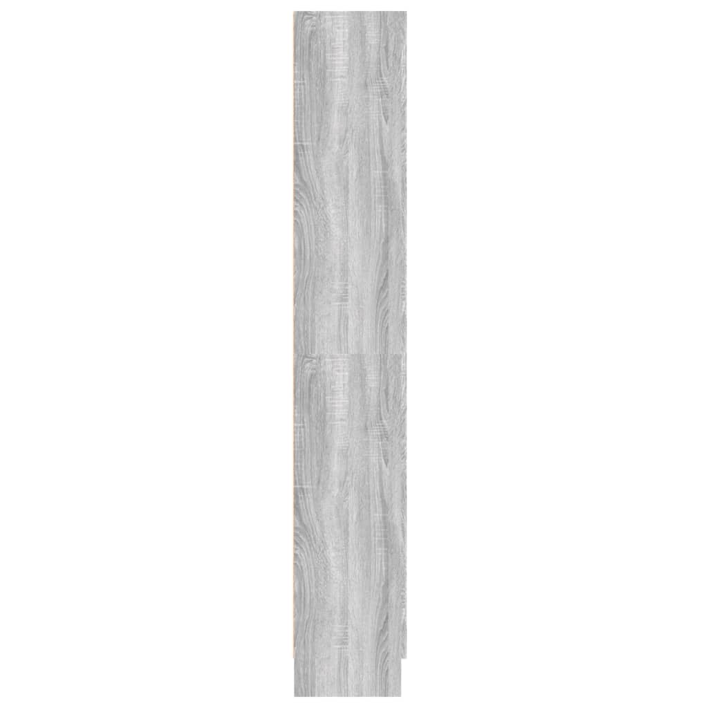 Kirjakaappi harmaa Sonoma 82,5x30,5x185,5 cm tekninen puu - Sisustajankoti.fi