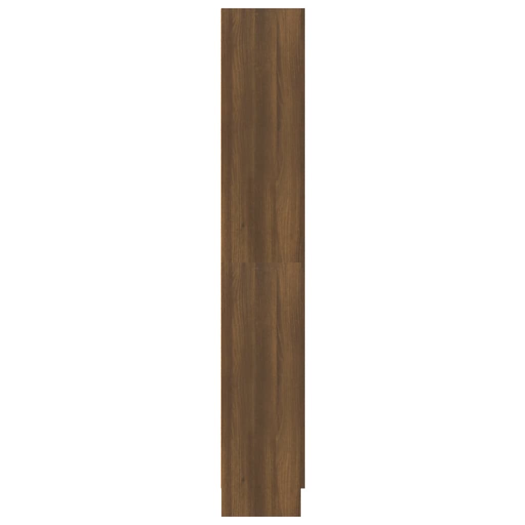 Kirjakaappi ruskea tammi 82,5x30,5x185,5 cm tekninen puu - Sisustajankoti.fi