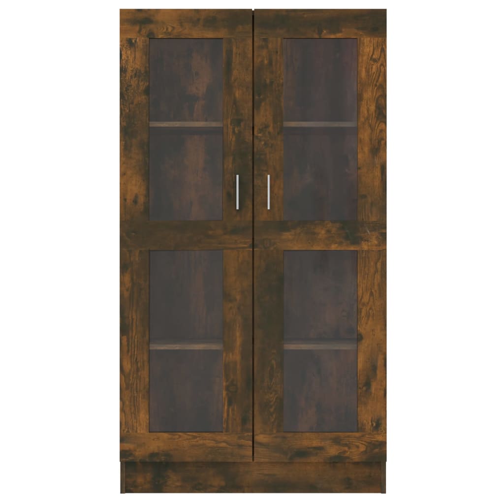 Vitriinikaappi savutammi 82,5x30,5x150 cm tekninen puu - Sisustajankoti.fi