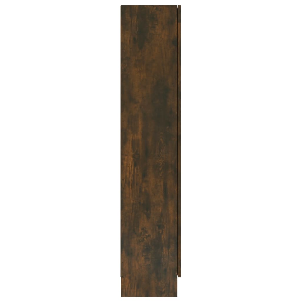 Vitriinikaappi savutammi 82,5x30,5x150 cm tekninen puu - Sisustajankoti.fi