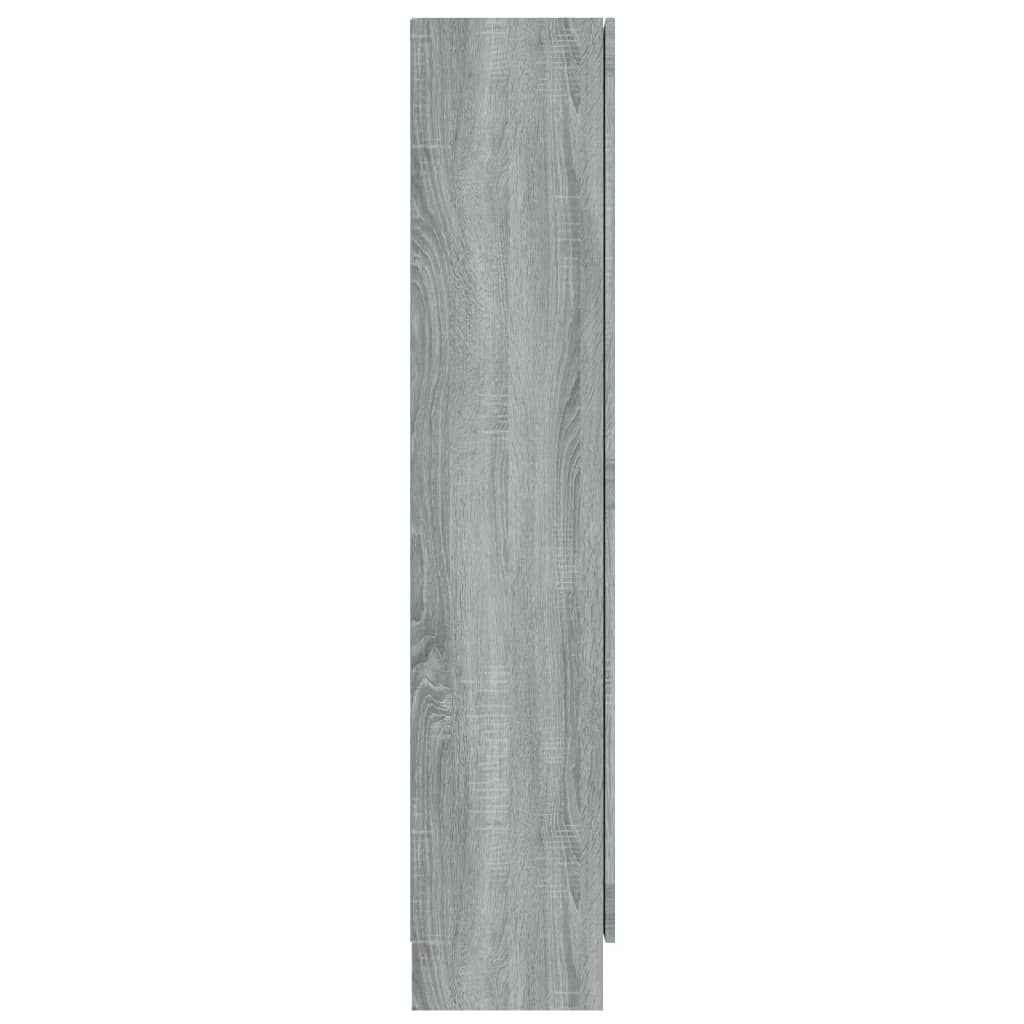 Vitriinikaappi harmaa Sonoma 82,5x30,5x150 cm tekninen puu - Sisustajankoti.fi
