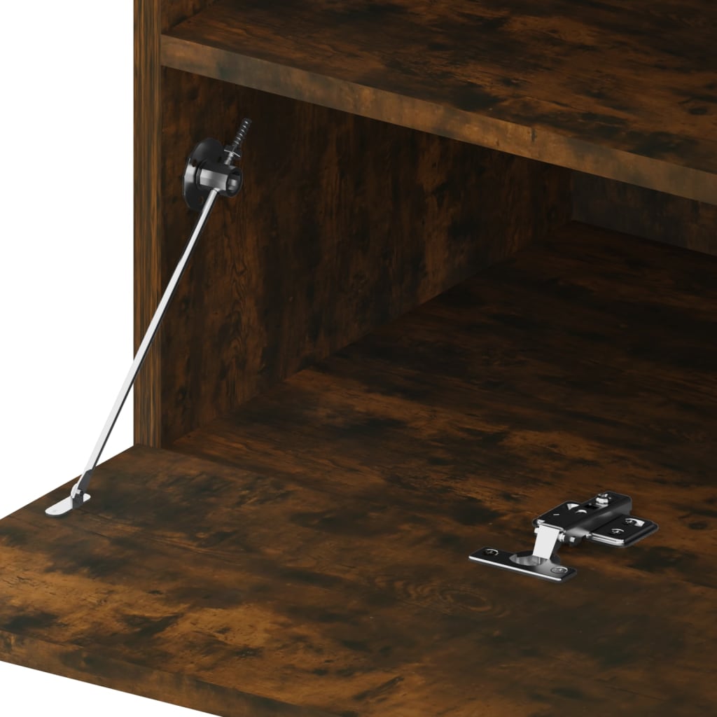 TV-taso LED-valoilla 2 kpl savutammi 75x35x40 cm - Sisustajankoti.fi