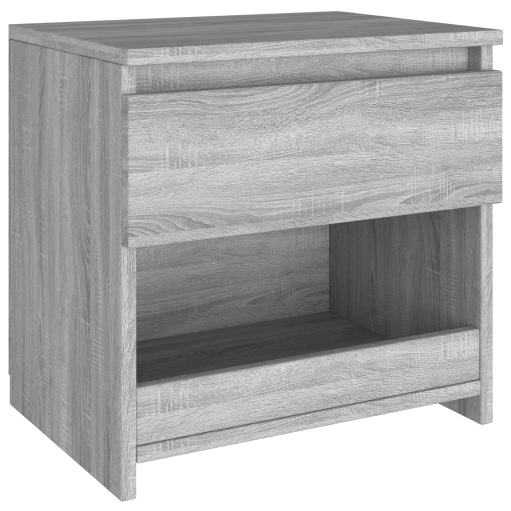 Yöpöydät 2 kpl harmaa sonoma 40x30x39 cm tekninen puu - Sisustajankoti.fi