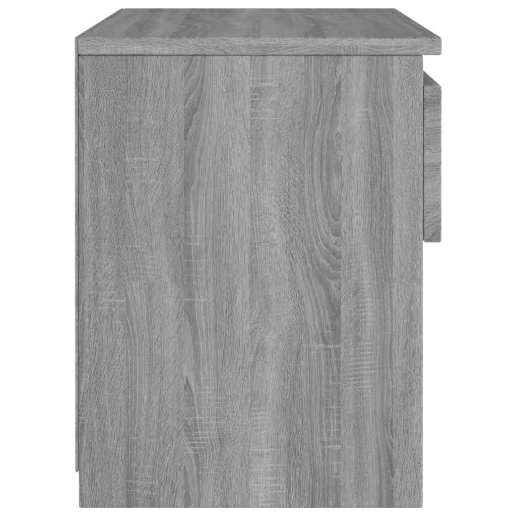 Yöpöydät 2 kpl harmaa sonoma 40x30x39 cm tekninen puu - Sisustajankoti.fi