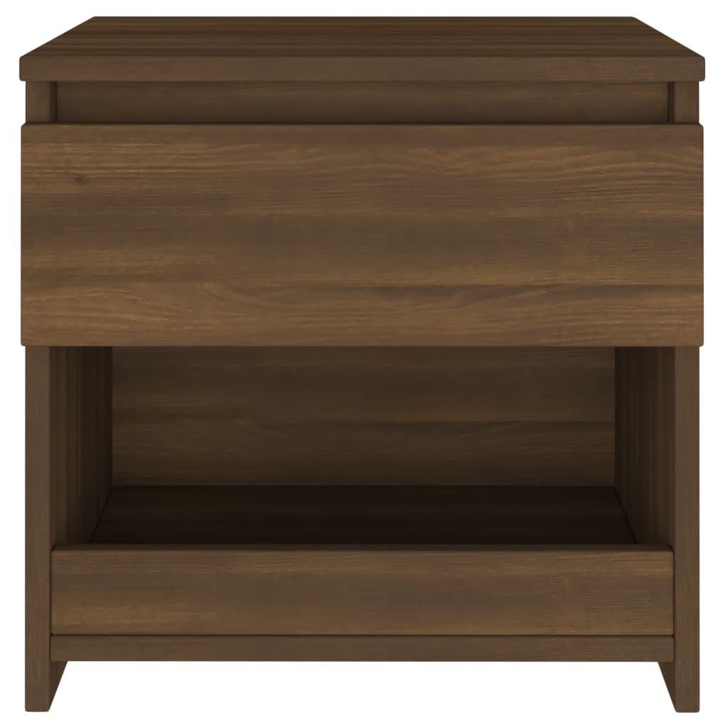 Yöpöydät 2 kpl ruskea tammi 40x30x39 cm tekninen puu - Sisustajankoti.fi
