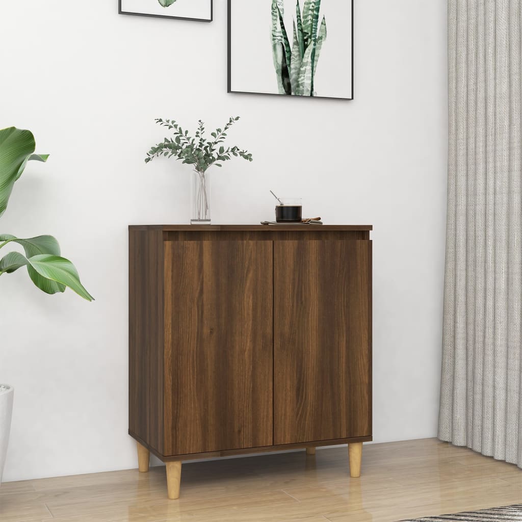 Senkki ruskea tammi 60x35x70 cm tekninen puu - Sisustajankoti.fi