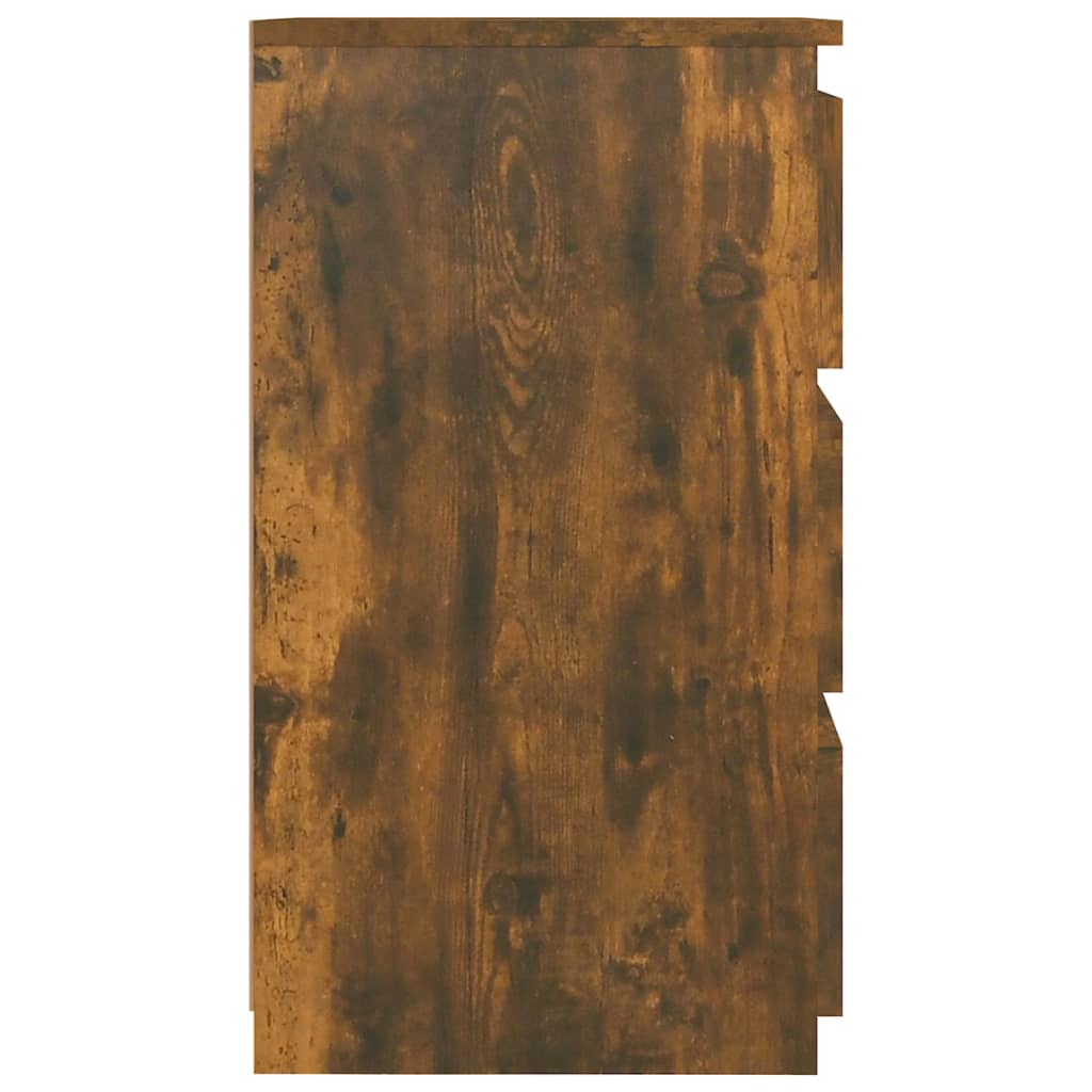 Yöpöydät 2 kpl savutammi 40x35x62,5 cm tekninen puu - Sisustajankoti.fi