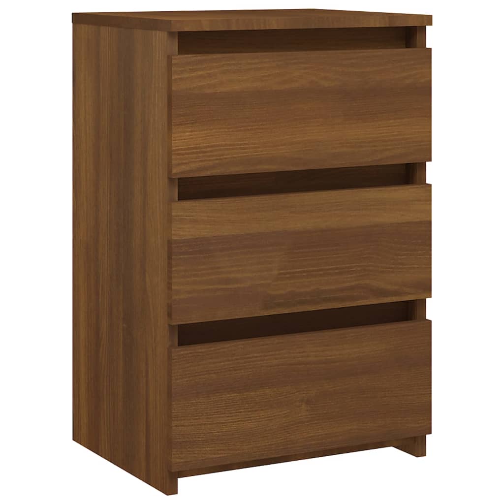 Yöpöydät 2 kpl ruskea tammi 40x35x62,5 cm tekninen puu - Sisustajankoti.fi