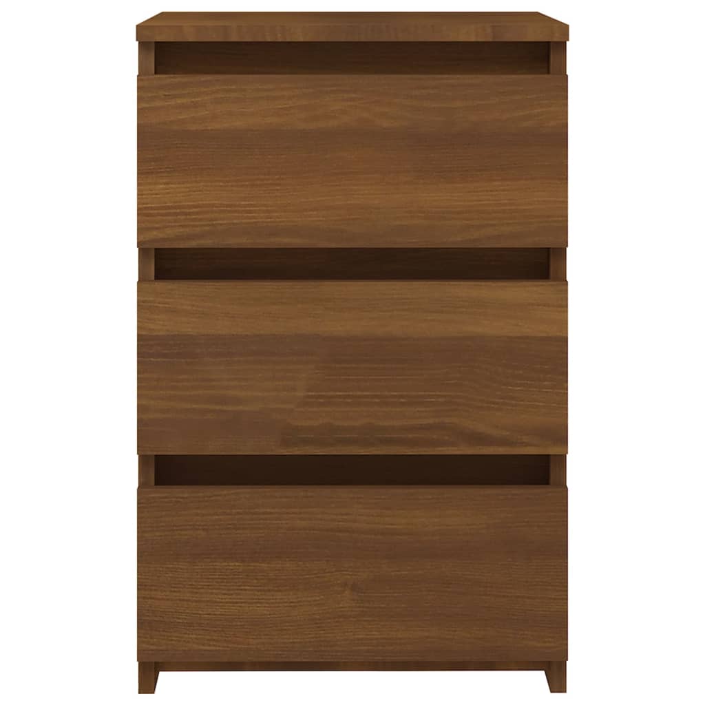 Yöpöydät 2 kpl ruskea tammi 40x35x62,5 cm tekninen puu - Sisustajankoti.fi