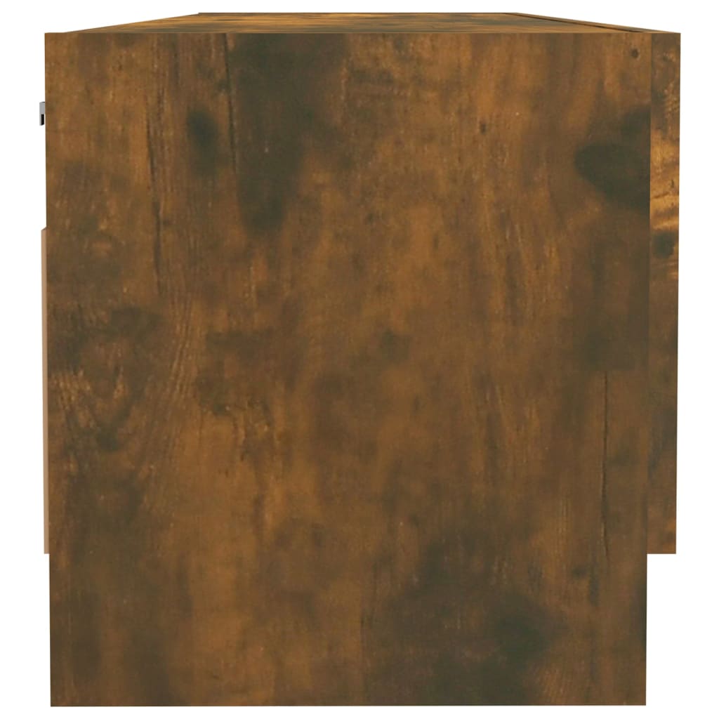 Vaatekaappi savutammi 100x32,5x35 cm tekninen puu - Sisustajankoti.fi