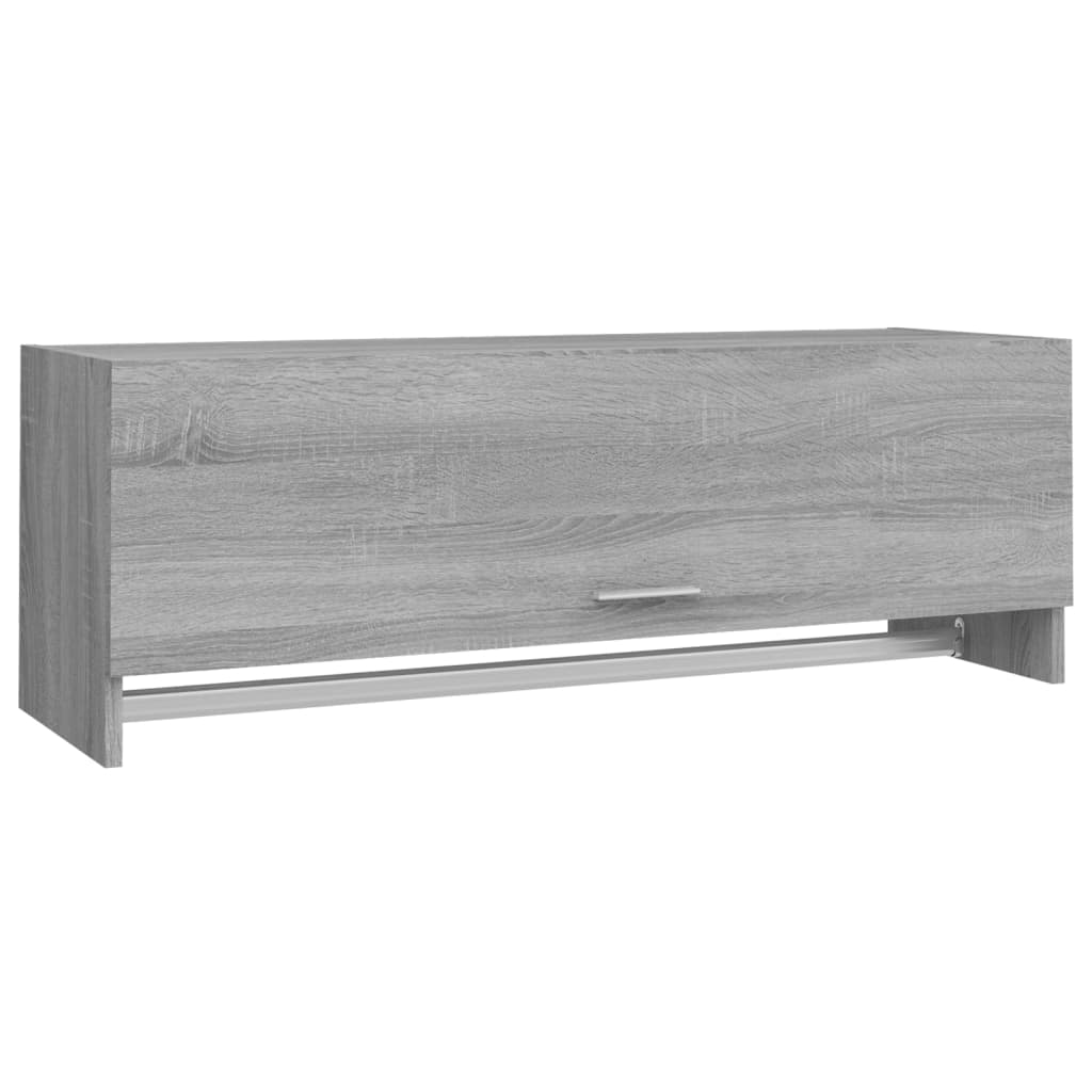 Vaatekaappi harmaa Sonoma 100x32,5x35 cm tekninen puu - Sisustajankoti.fi