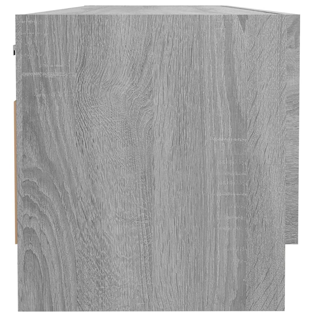 Vaatekaappi harmaa Sonoma 100x32,5x35 cm tekninen puu - Sisustajankoti.fi