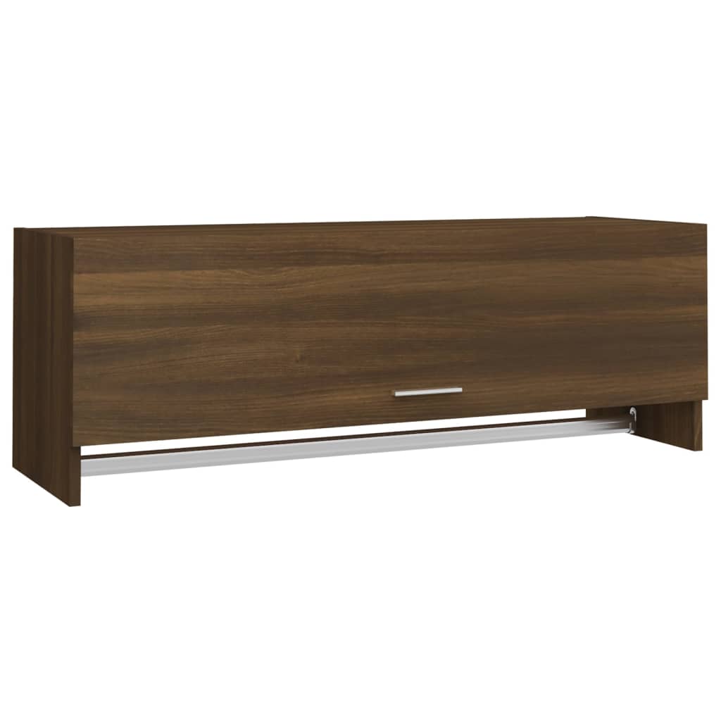 Vaatekaappi ruskea tammi 100x32,5x35 cm tekninen puu - Sisustajankoti.fi