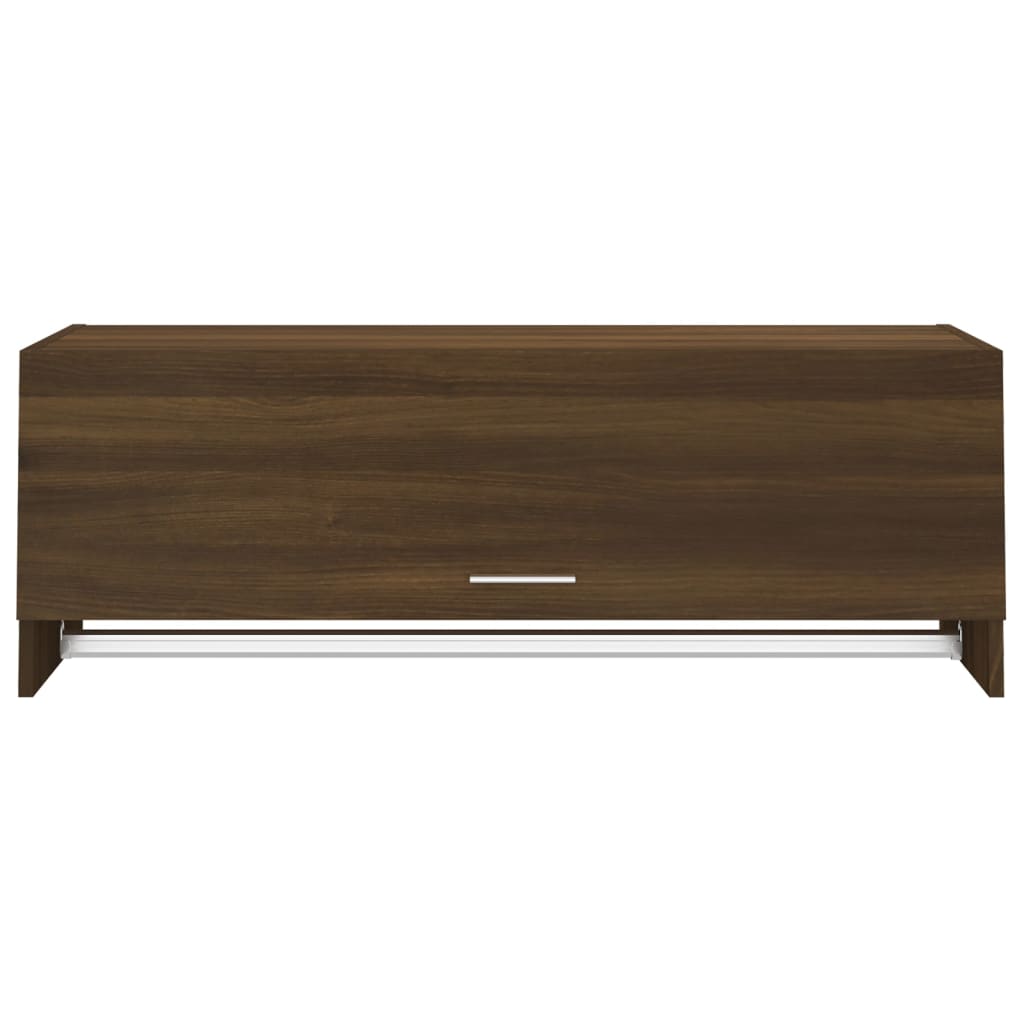 Vaatekaappi ruskea tammi 100x32,5x35 cm tekninen puu - Sisustajankoti.fi