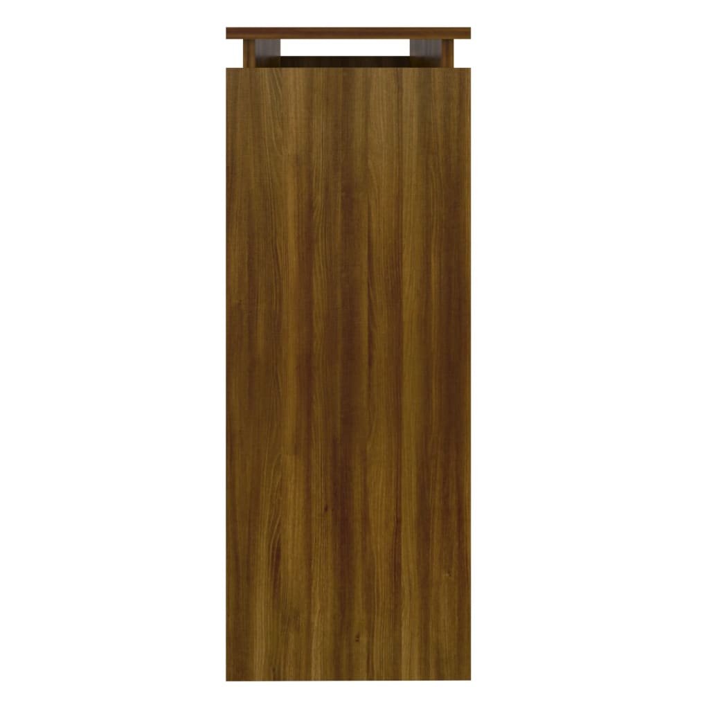 Konsolipöytä ruskea tammi 102x30x80 cm tekninen puu - Sisustajankoti.fi