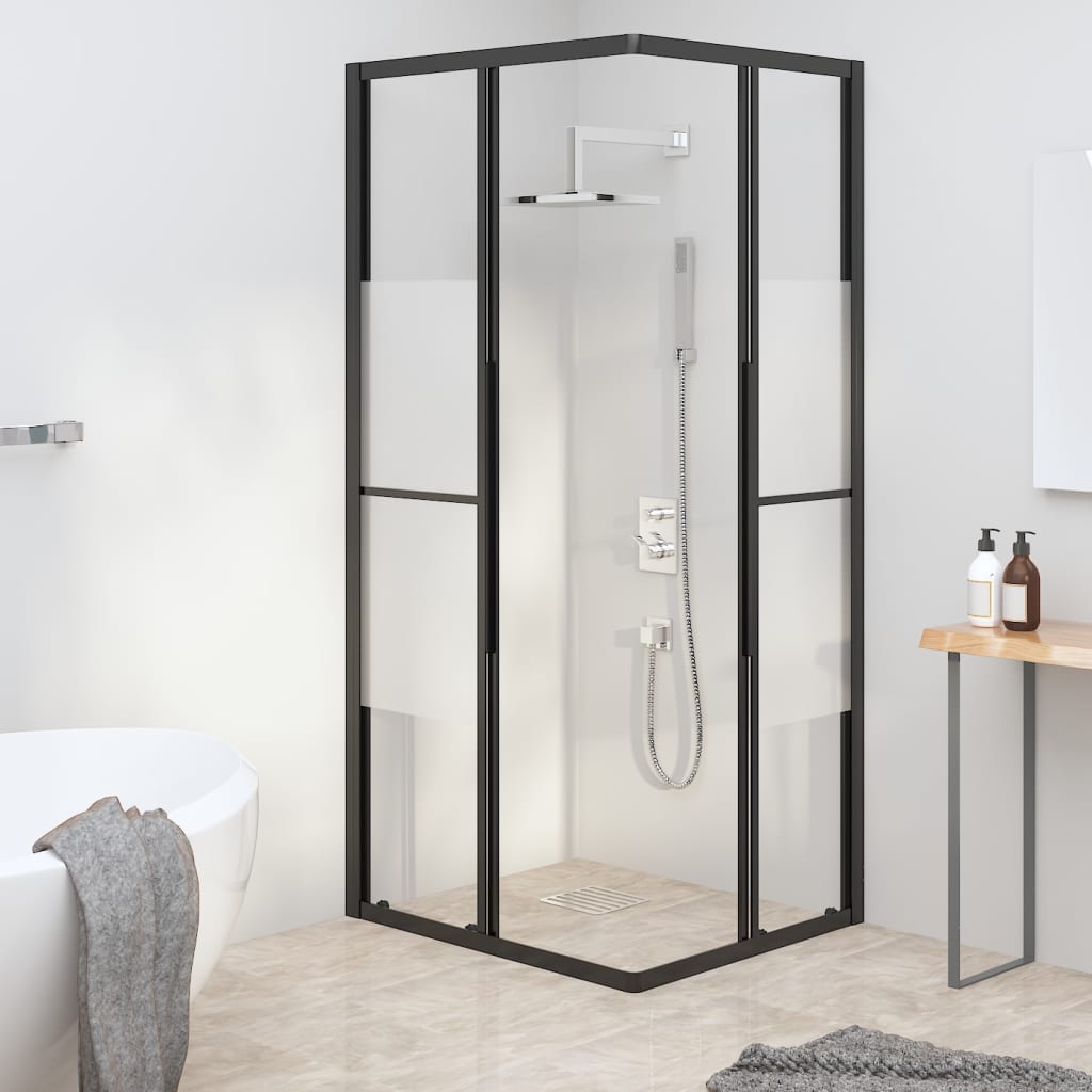 Suihkukaappi puolihuurrettu ESG 80x70x180 cm musta - Sisustajankoti.fi