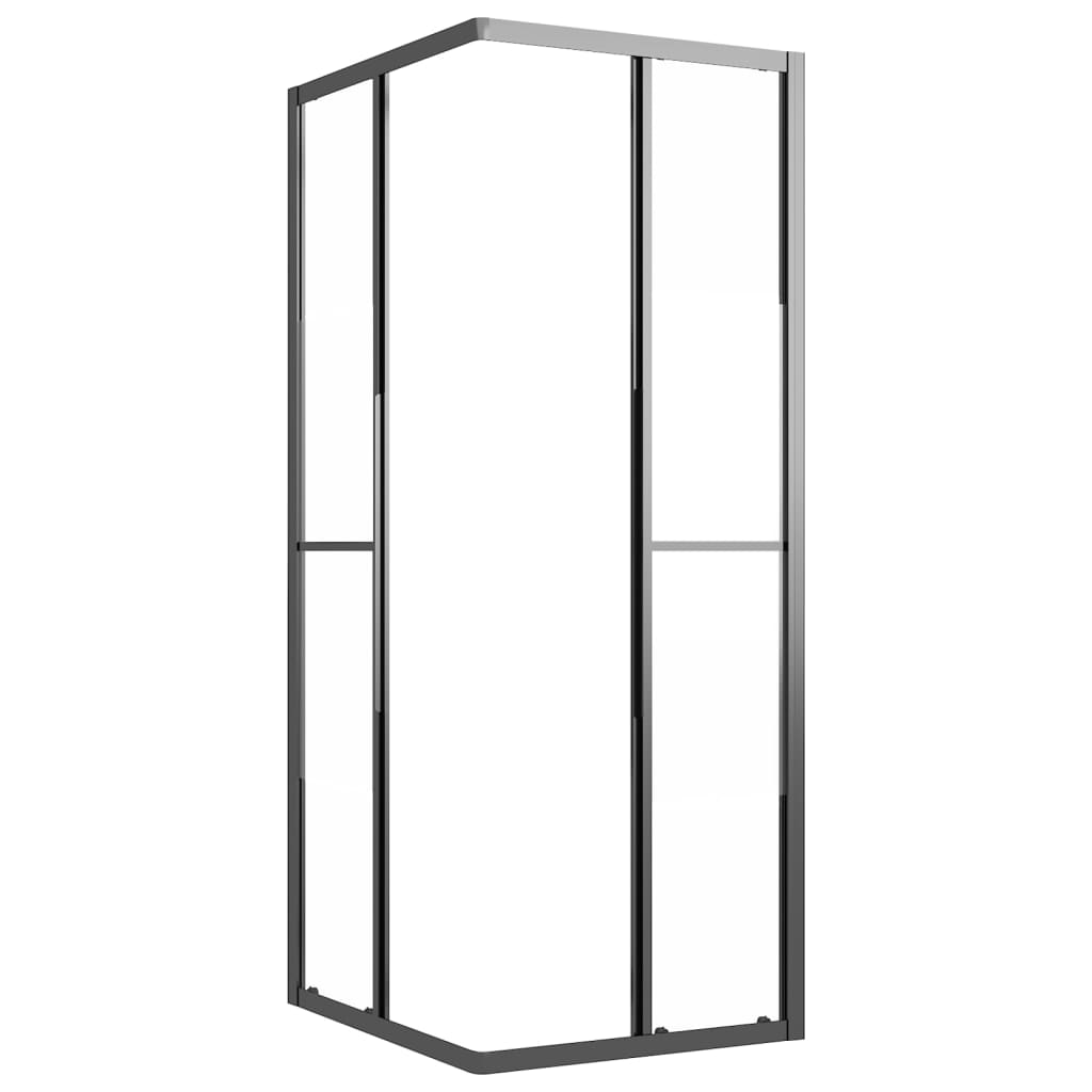 Suihkukaappi puolihuurrettu ESG 80x70x180 cm musta - Sisustajankoti.fi