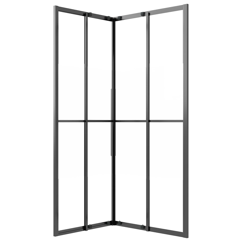 Suihkukaappi puolihuurrettu ESG 80x70x180 cm musta - Sisustajankoti.fi
