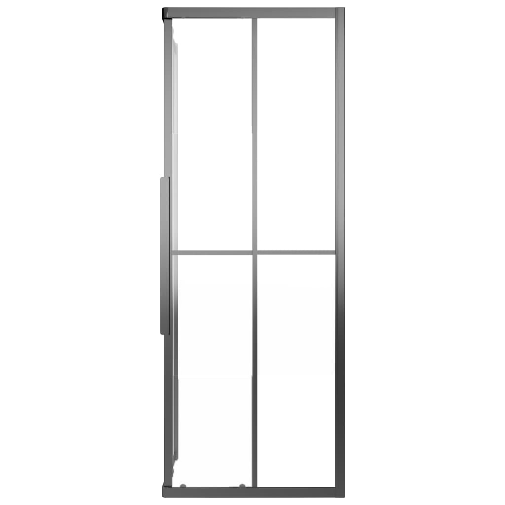 Suihkukaappi huurrettu ESG 80x70x180 cm musta - Sisustajankoti.fi