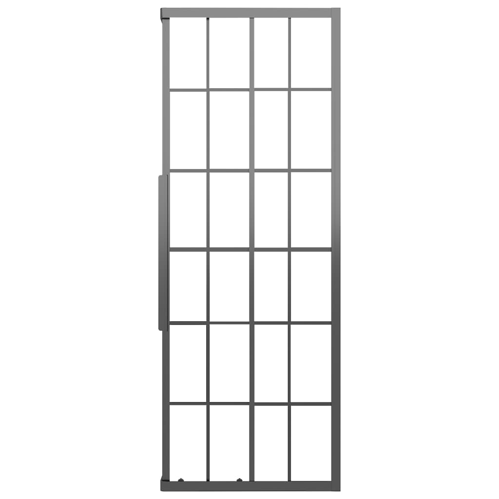 Suihkukaappi huurrettu ESG 80x70x180 cm musta - Sisustajankoti.fi