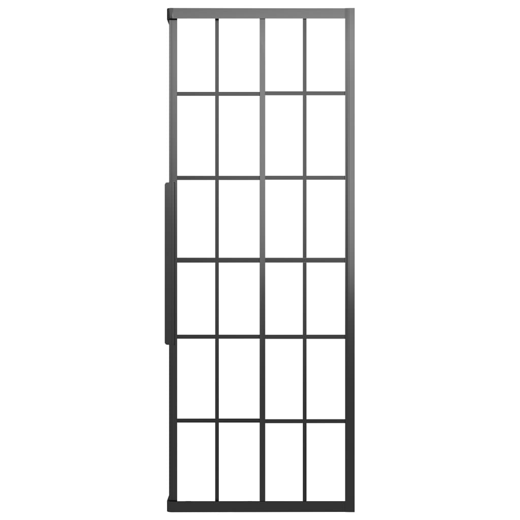 Suihkukaappi huurrettu ESG 80x80x180 cm musta - Sisustajankoti.fi