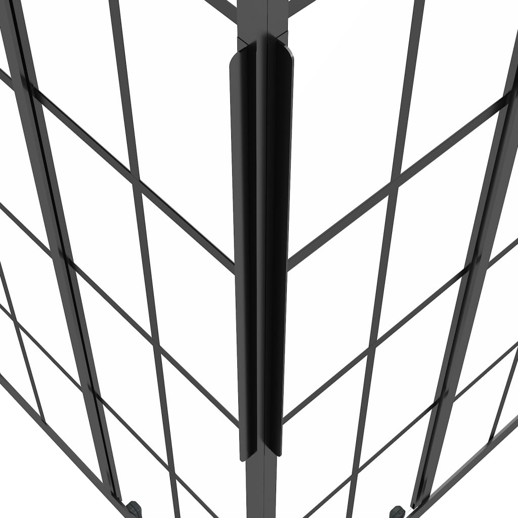 Suihkukaappi huurrettu ESG 80x80x180 cm musta - Sisustajankoti.fi
