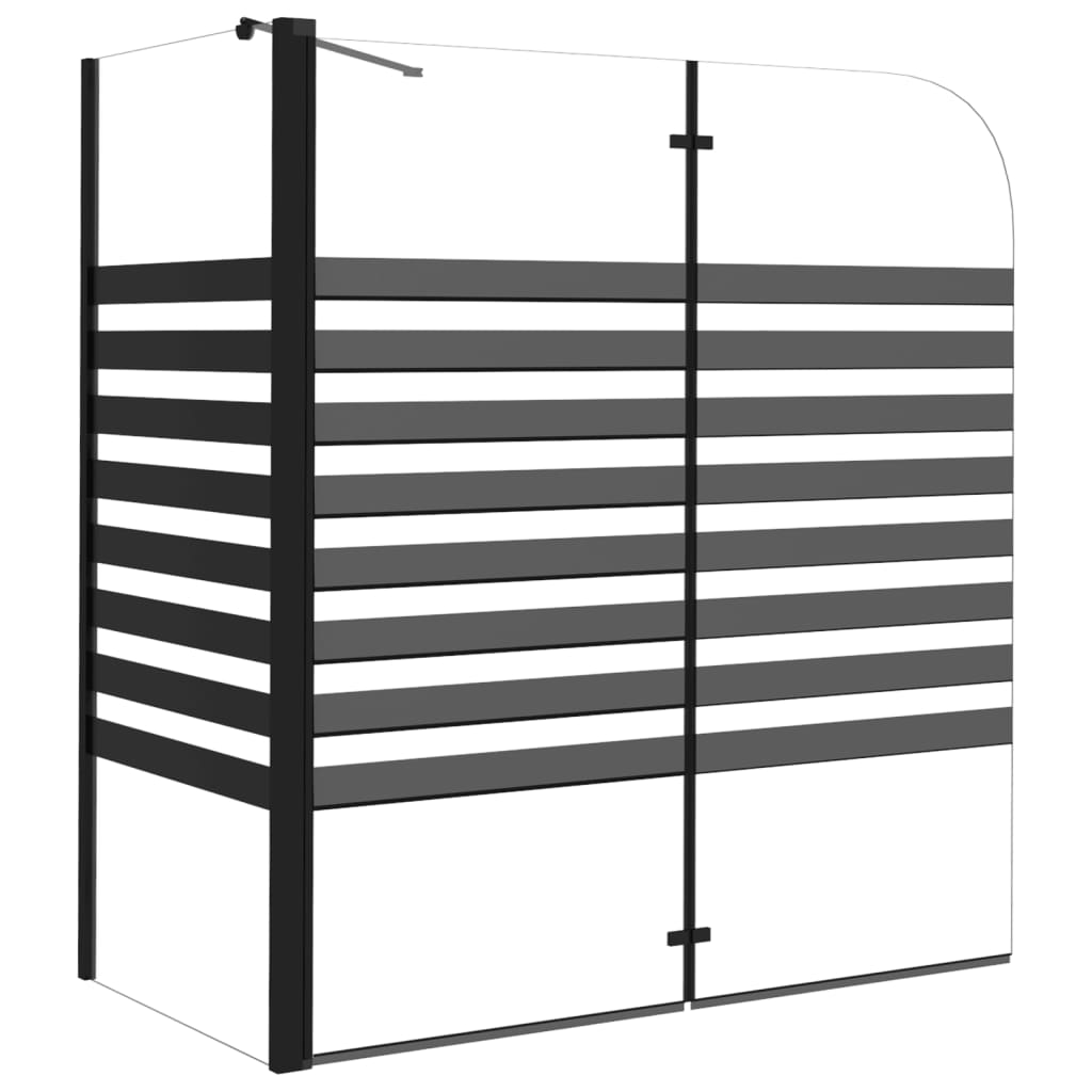 Suihkuseinä raidallinen 120x68x130 cm karkaistu lasi - Sisustajankoti.fi