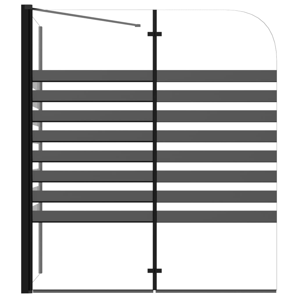 Suihkuseinä raidallinen 120x68x130 cm karkaistu lasi - Sisustajankoti.fi