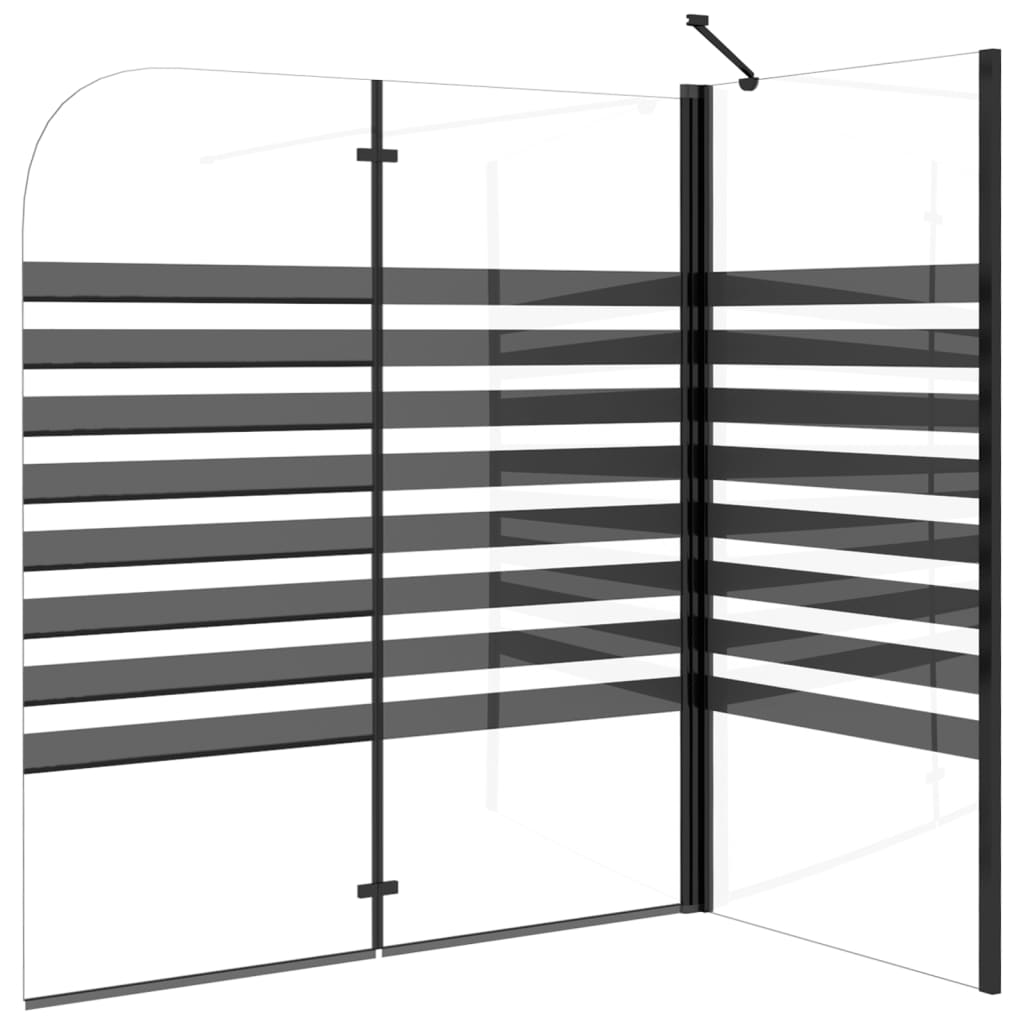 Suihkuseinä raidallinen 120x68x130 cm karkaistu lasi - Sisustajankoti.fi