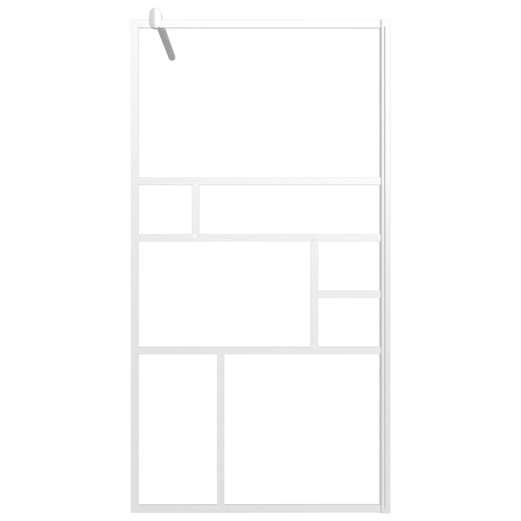 Walk-in suihkuseinä 100x195 cm ESG-lasi valkoinen - Sisustajankoti.fi