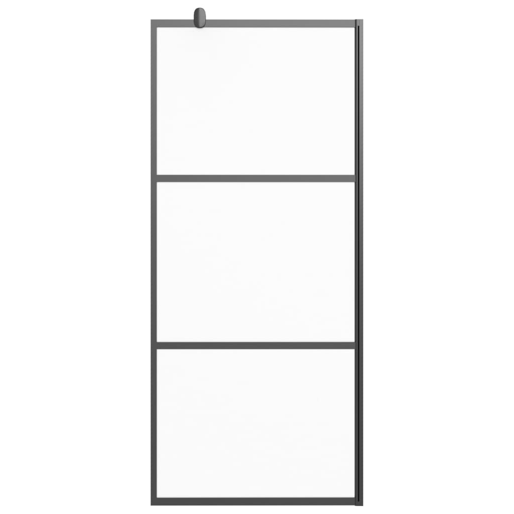 Walk-in suihkuseinäke 90x195 cm huurrettu ESG-lasi musta - Sisustajankoti.fi
