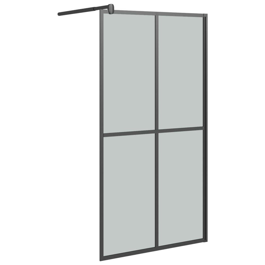 Walk-in suihkuseinäke 100x195 cm tumma karkaistu lasi - Sisustajankoti.fi