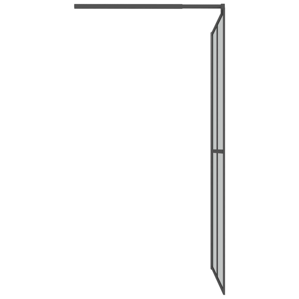 Walk-in suihkuseinäke 100x195 cm tumma karkaistu lasi - Sisustajankoti.fi