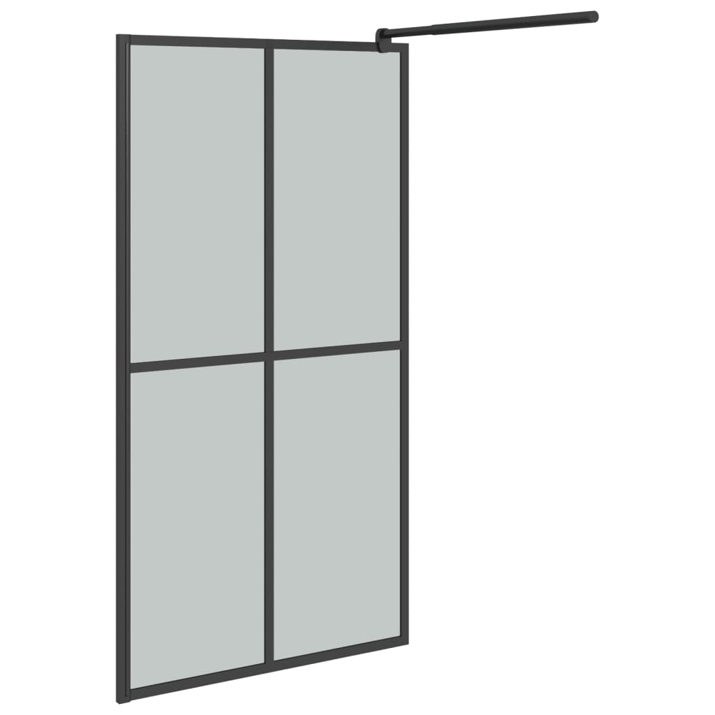 Walk-in suihkuseinäke 100x195 cm tumma karkaistu lasi - Sisustajankoti.fi