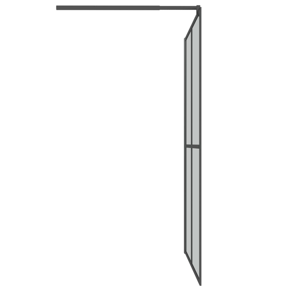 Walk-in suihkuseinäke 145x195 cm tumma karkaistu lasi - Sisustajankoti.fi