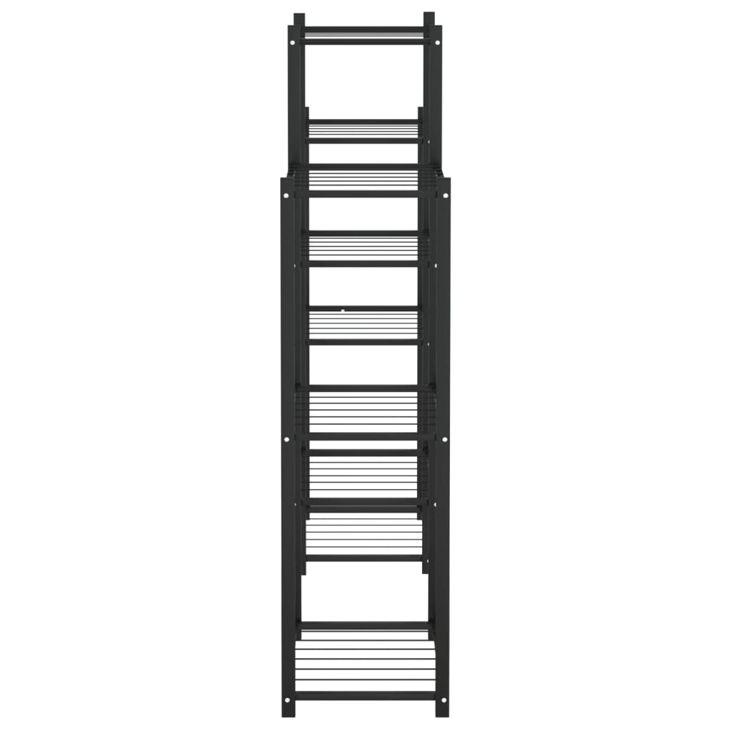 Kukkateline 83x25x100 cm musta rauta - Sisustajankoti.fi