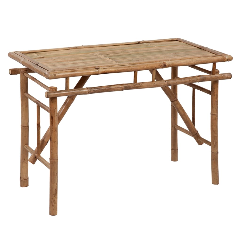 Kokoontaitettava puutarhapöytä 115x50x75 cm bambu - Sisustajankoti.fi