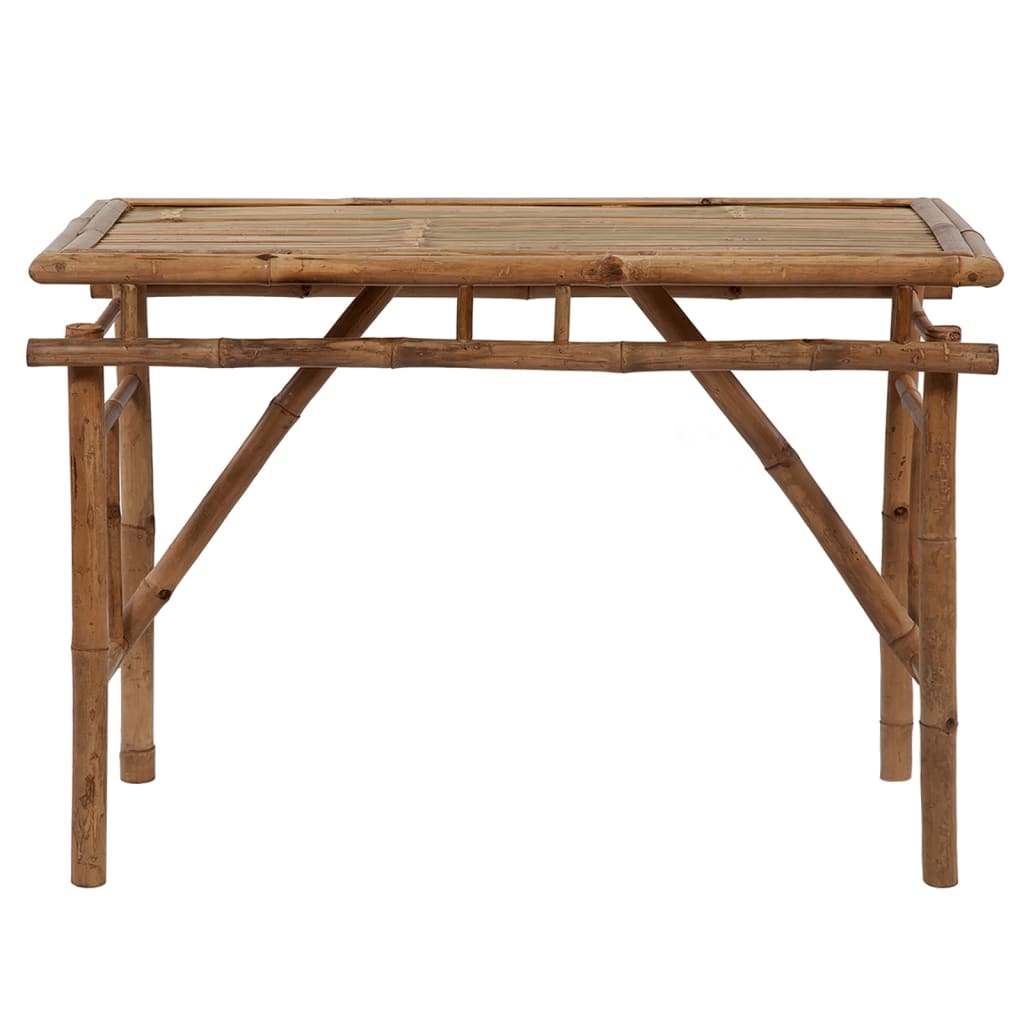 Kokoontaitettava puutarhapöytä 115x50x75 cm bambu - Sisustajankoti.fi
