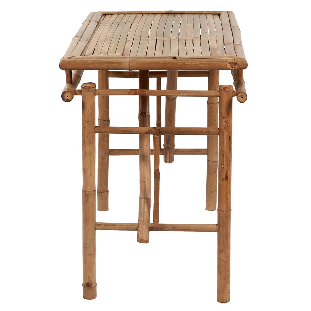Kokoontaitettava puutarhapöytä 115x50x75 cm bambu - Sisustajankoti.fi